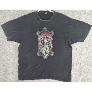 Overlord Shirt Mens XL Black Anime Ainz Ooal Gown Tee Graphic Tultex